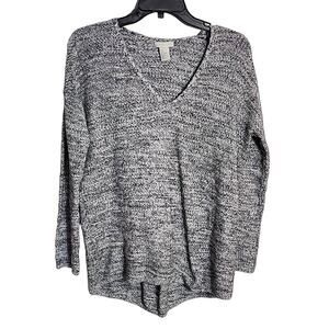 H&M Conscious V-Neck Sweater, Gray Marled, Small